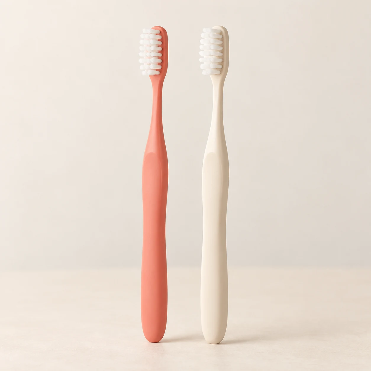 Soft toothbrush duo